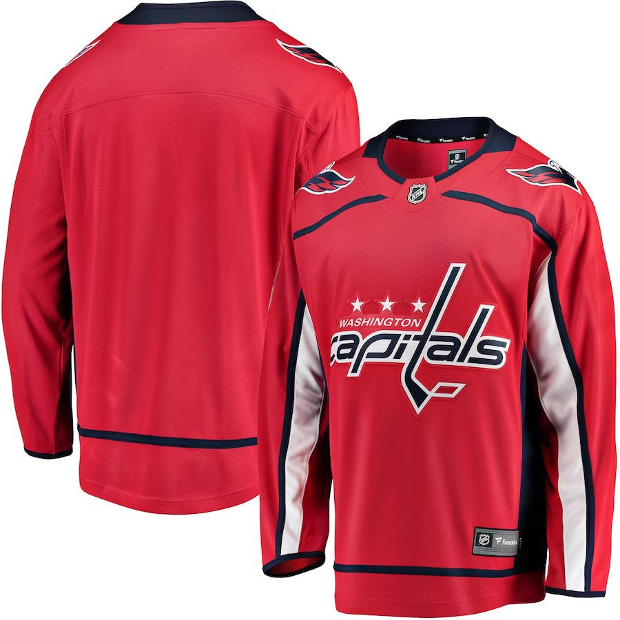 Men Washington Capitals Fanatics Branded Red Breakaway Home NHL Jersey